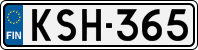 License plate of Finland, Cars