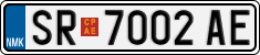 License plate of North Macedonia, Regular plates (2012)