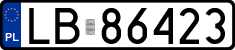 License plates of Poland, Regular car plates