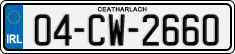 License plate of Ireland, Regular plates