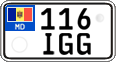 License plate of Moldova, Motorcycles (2015)