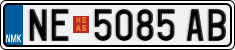 License plate of North Macedonia, Regular plates (2012)