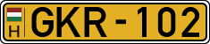 license plates of Hungary, Commercial vehicles (1990)