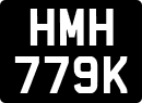 License plate of the United Kingdom, 1963 year system