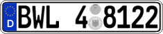 German license plate, Regional authorities