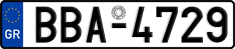 License plate of Greece, Cars