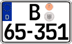 German license plate, Diplomatic