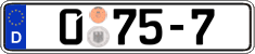 German license plate, Diplomatic