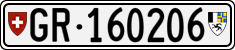 License plate of Switzerland, Cars