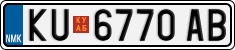 License plate of North Macedonia, Regular plates (2012)