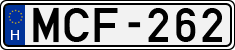 license plates of Hungary, Cars (1990)