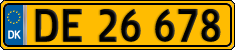 License plate of Denmark, Commercial vehicles