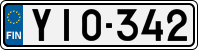 License plate of Finland, Cars