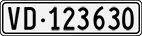 License plate of Switzerland, Cars