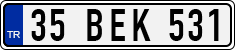 License plate of Turkey, Regular plates