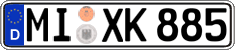German license plate, Regular plates