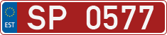 License plate of Estonia, Sportcars