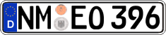 German license plate, Regular plates