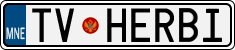 License plate of Montenegro, Vanity Plates