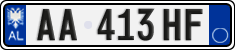License plate of Albania, Cars (2011)