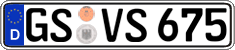 German license plate, Regular plates