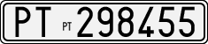 License plate of Italy, Cars (1927 year series)