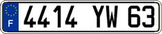 French license plate, FNI