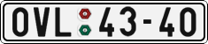 License plate of the Czech Republic, Cars (1960)