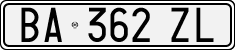 License plate of Italy, Cars (1994 year series)
