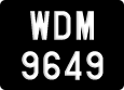 License plate of Malaysia, A(BC) 1(234)