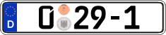 German license plate, Diplomatic