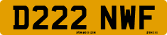 License plate of the United Kingdom, 1983 year system