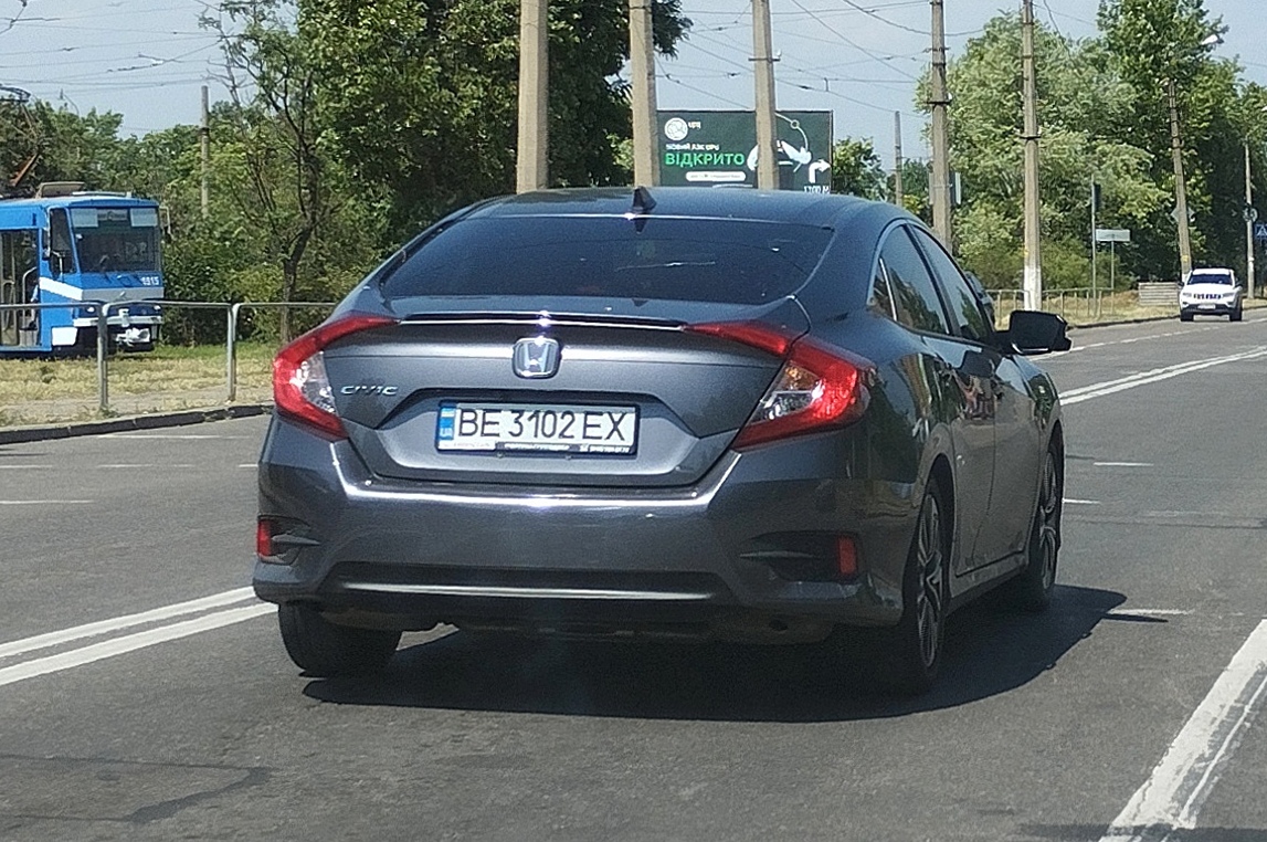 BE 3102 EX, Honda Civic 10th gen Sedan (FC), 2015–2022