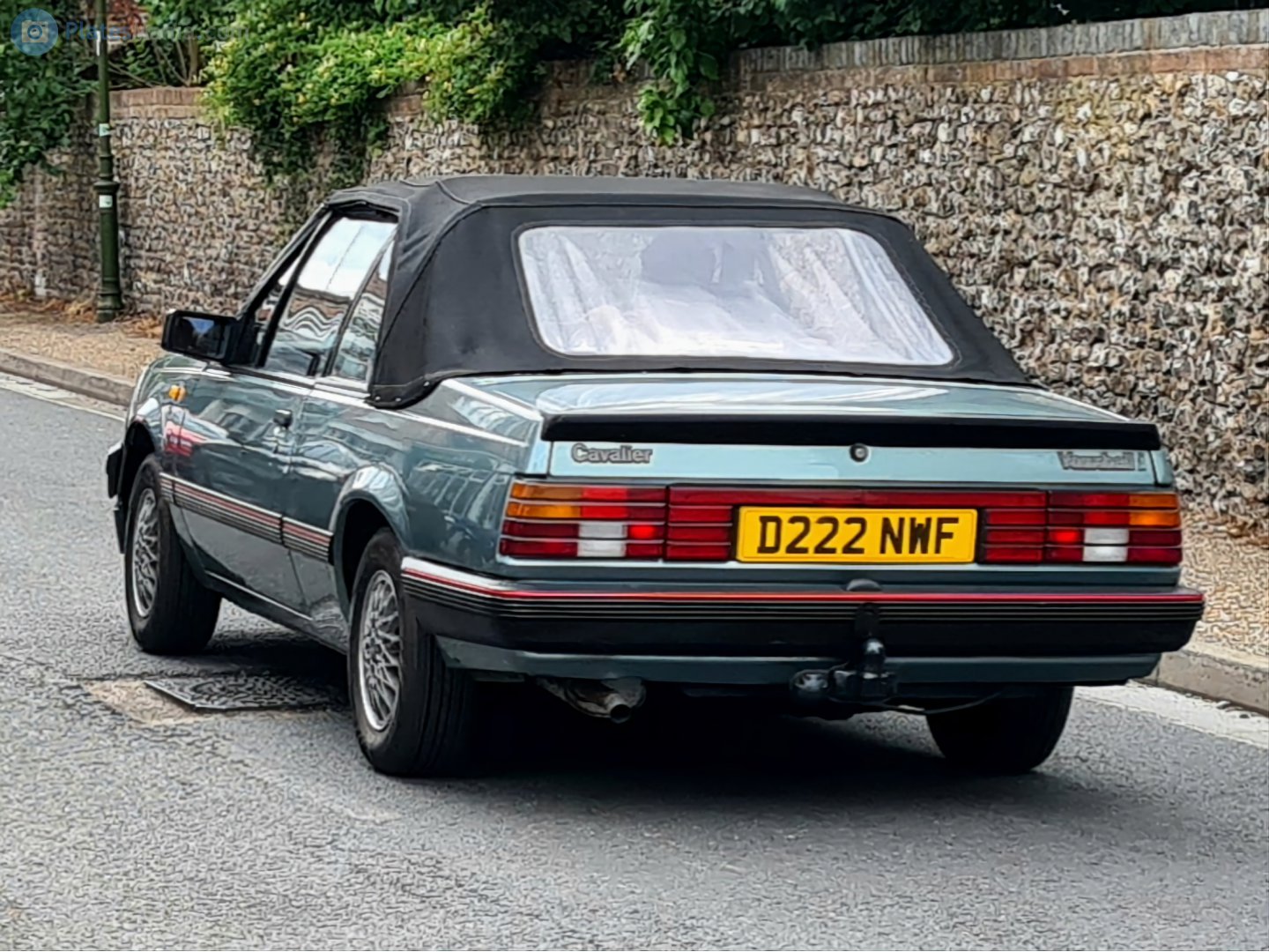D222NWF, Vauxhall Cavalier 2nd gen Convertible, 1986–1988