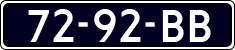 License plate of the Netherlands, Commercial Vehicles (1951-1994 system)