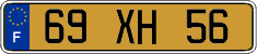 French license plate, FNI