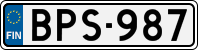 License plate of Finland, Cars