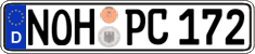 German license plate, Regular plates