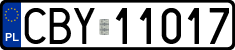License plates of Poland, Regular car plates