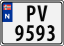 License plate of Norway, Trailers, motorcycles, special vehicles