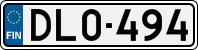 License plate of Finland, Cars