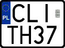 License plates of Poland, Regular car plates