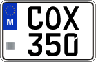 License plate of Malta, Regular plates (ABC 123)