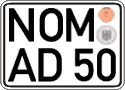 German license plate, Regular plates