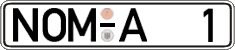 German license plate, Regular plates
