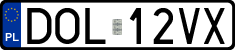 License plates of Poland, Regular car plates