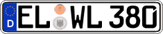 German license plate, Regular plates