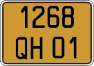 French license plate, FNI