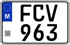 License plate of Malta, Regular plates (ABC 123)