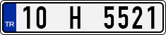 License plate of Turkey, Regular plates